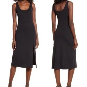 Nordstrom Elegant Black Midi Dress